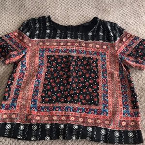 Tribal print top